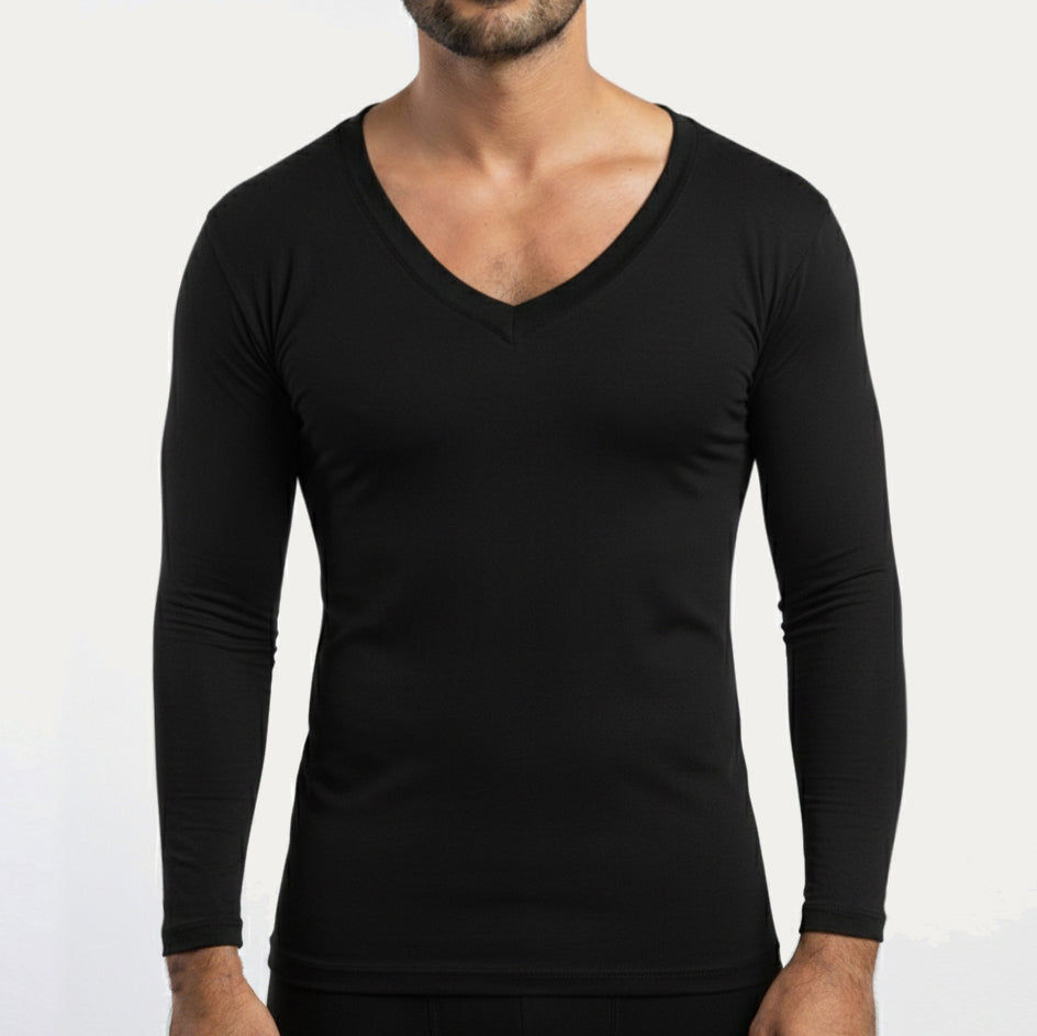 Tricot Col V — Manches longues