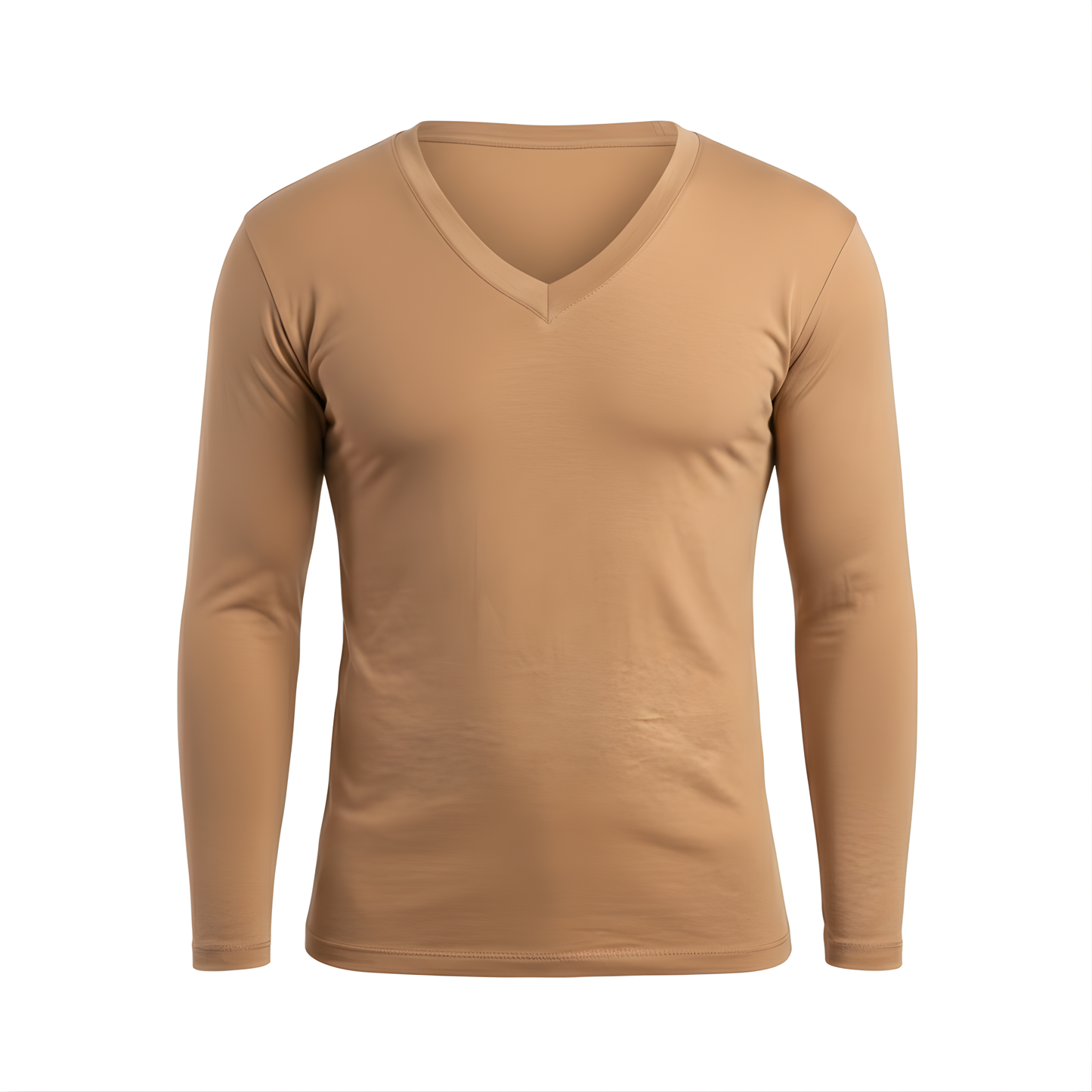 Tricot de Peau - Col V - Manches Longues - Avec Doublures