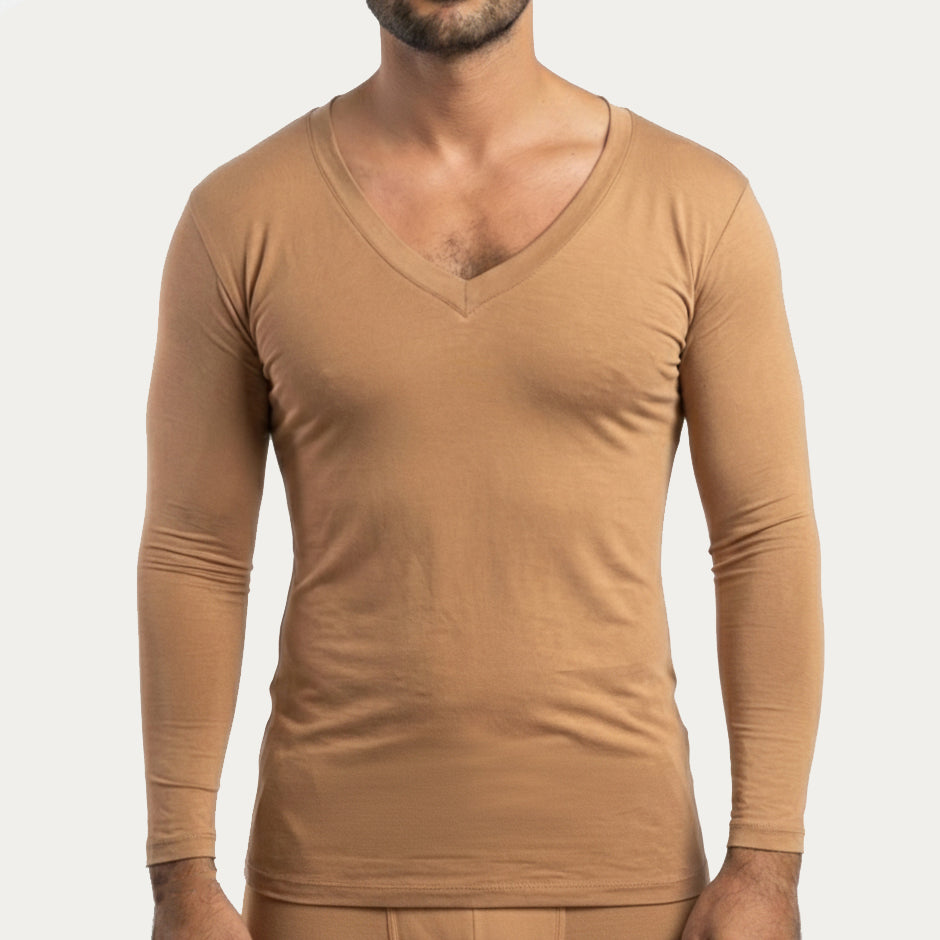 Tricot Col V — Manches longues