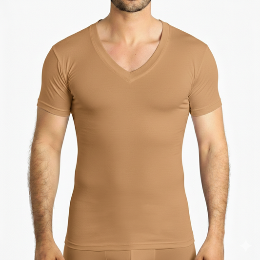 Tricot Col V — Manches courtes