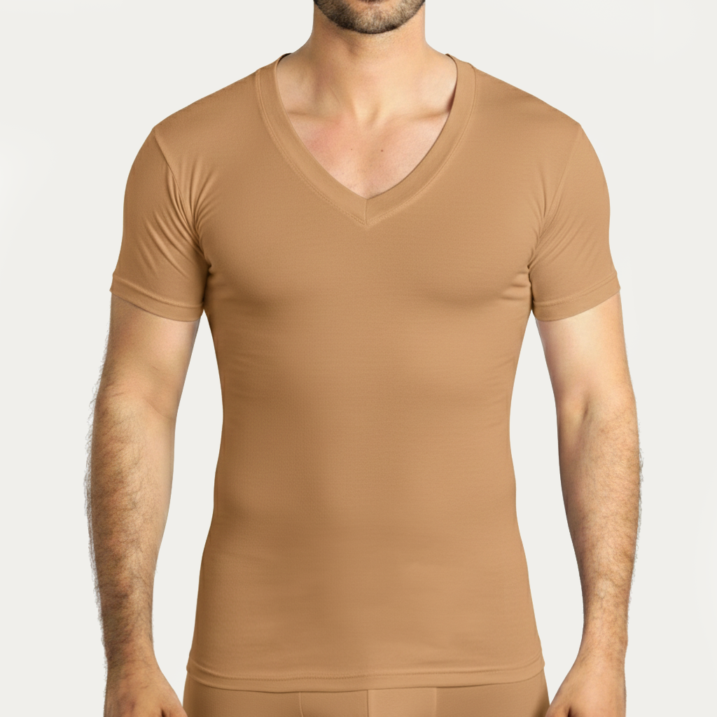 Tricot Col V — Manches courtes