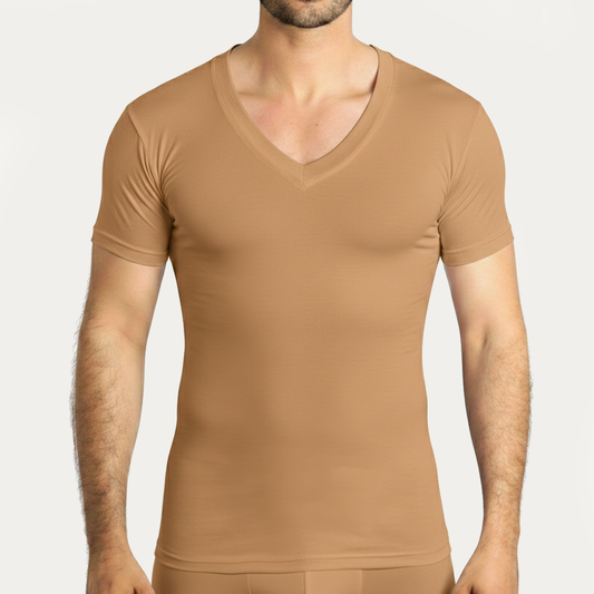 Tricot Col V — Manches courtes