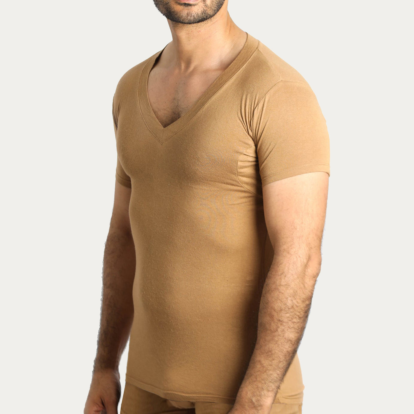 Tricot Col V — Manches courtes