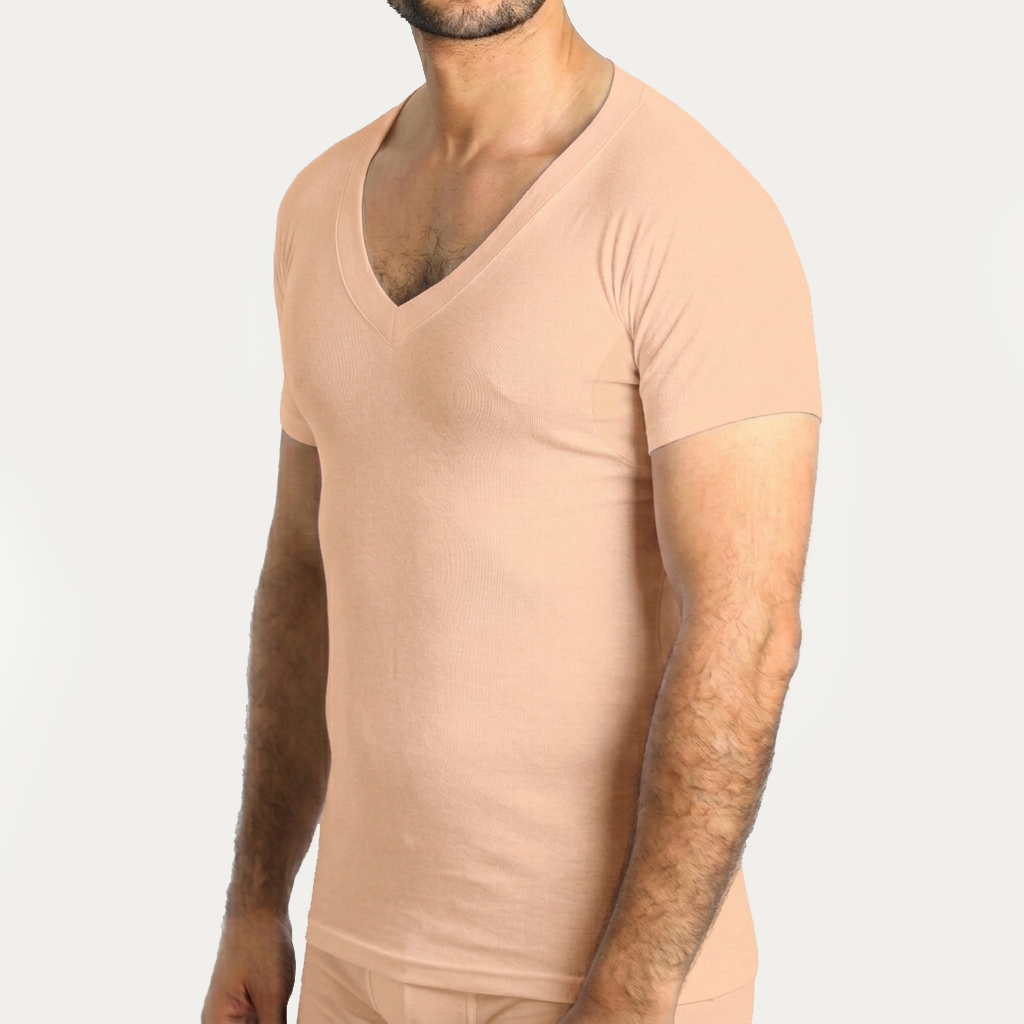 Tricot Col V — Manches courtes